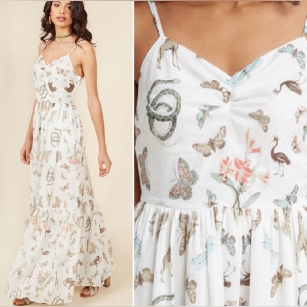 ModCloth In Your Nature Maxi Dress in Fauna